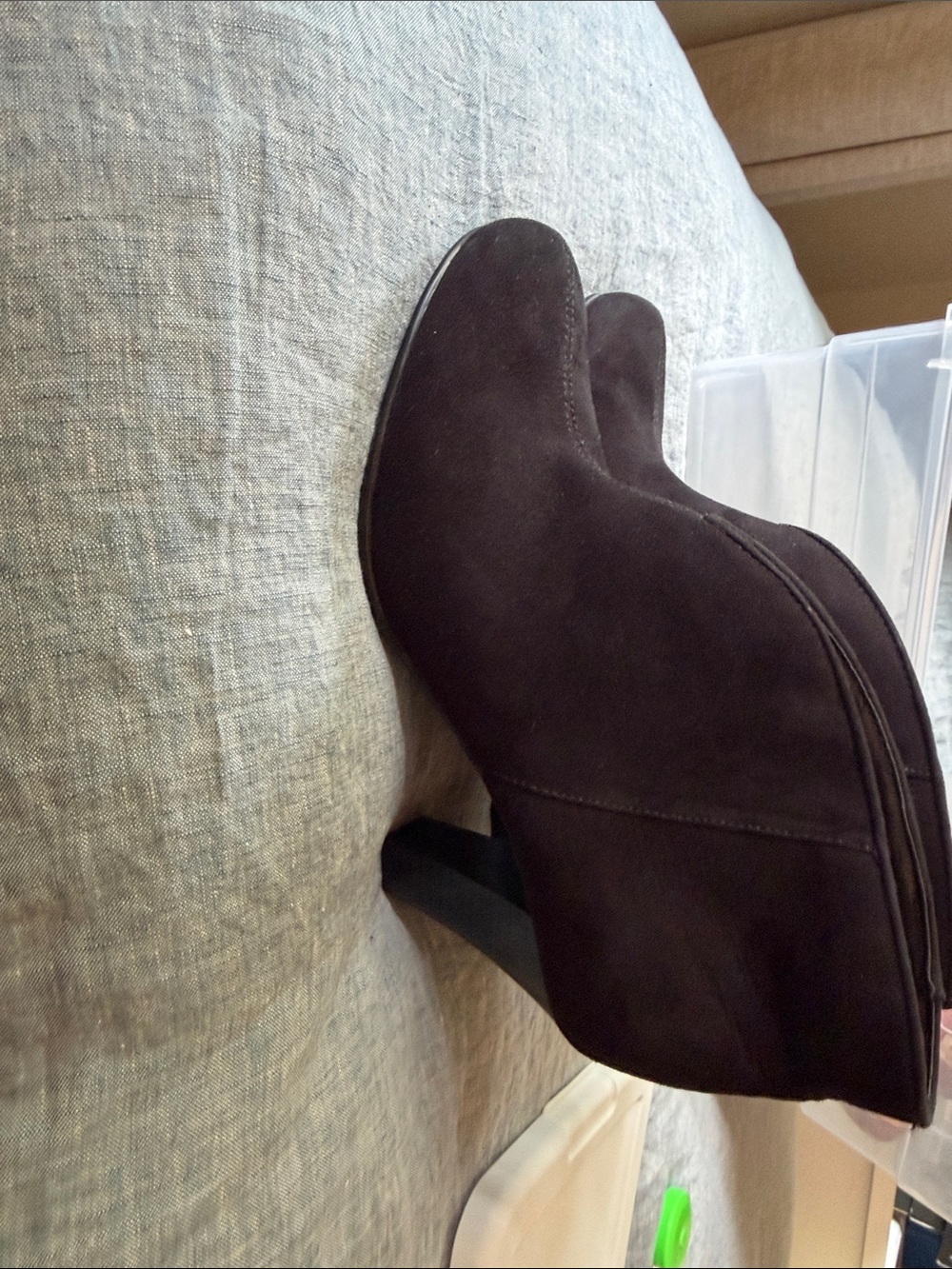 Aerosoles Women's Black Suede Ankle Boots